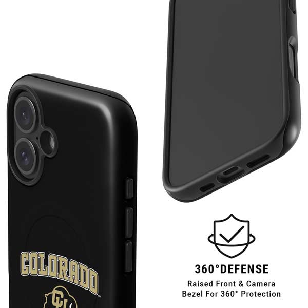 University of Colorado CU Logo on Gold iPhone 16 Plus Magsafe Impact Case