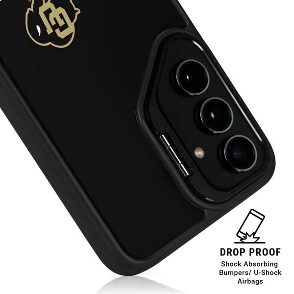 University of Colorado CU Logo on Black Galaxy S26 Ultra Kickstand Case