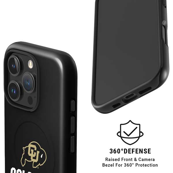 University of Colorado CU Logo on Black iPhone 16 Pro Magsafe Impact Case