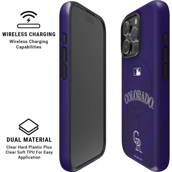 MLB Colorado Rockies Alternate/Away Jersey iPhone 16 Pro Max Magsafe Impact Case