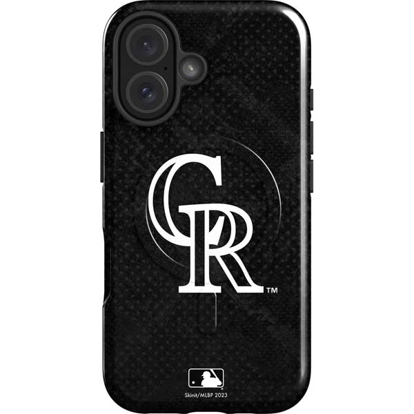 MLB Colorado Rockies Dark Wash iPhone 16 Magsafe Impact Case