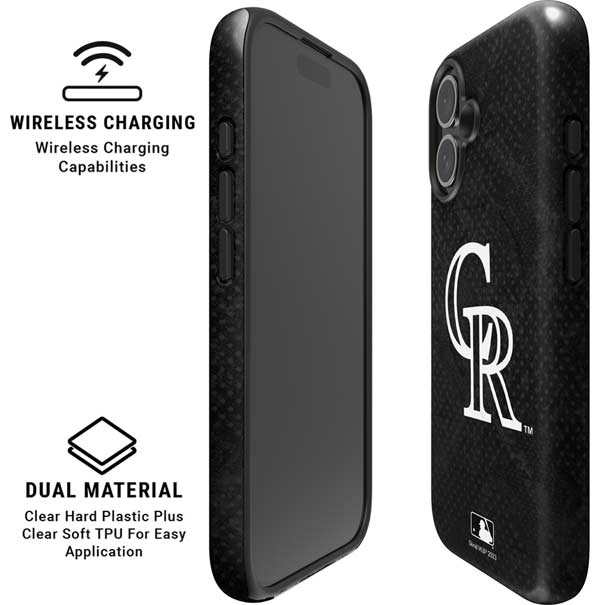 MLB Colorado Rockies Dark Wash iPhone 16 Magsafe Impact Case