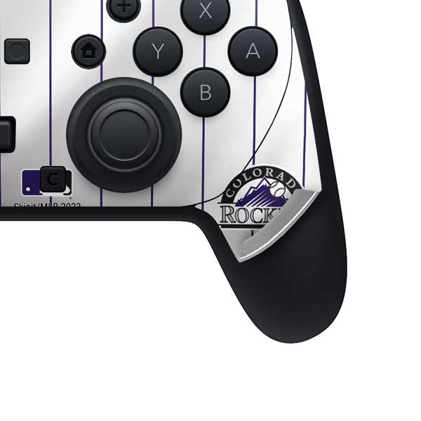 MLB Colorado Rockies Home Jersey Nintendo Switch 2 (2025) Pro Controller Skin