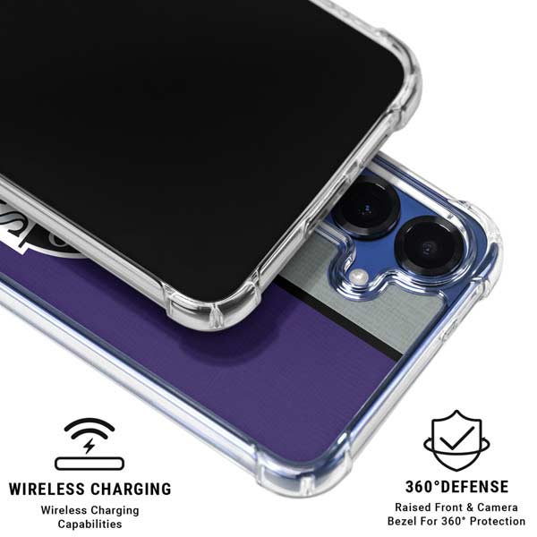 MLB Colorado Rockies Split Galaxy S25 FE Clear Case