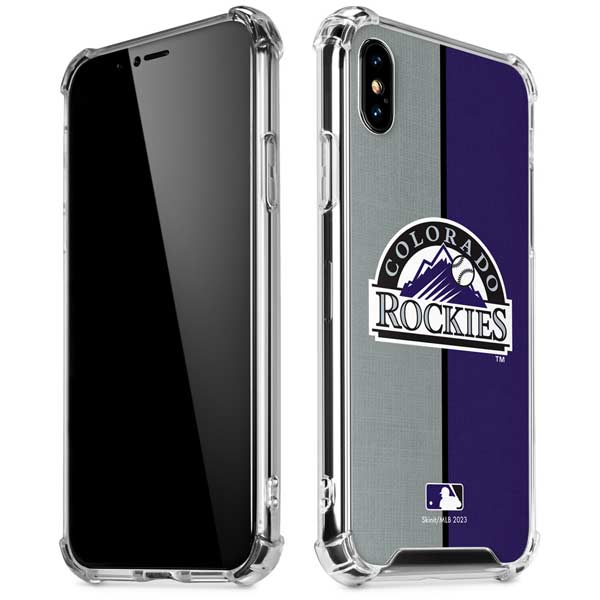 MLB Colorado Rockies Split iPhone X/XS Clear Case