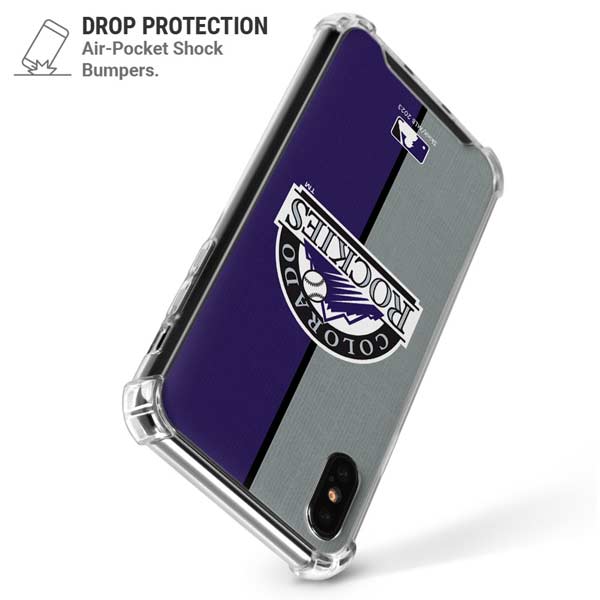 MLB Colorado Rockies Split iPhone X/XS Clear Case