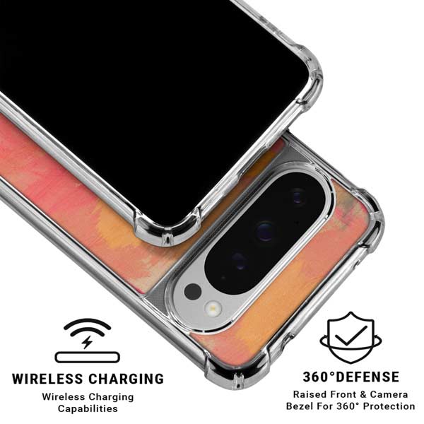 Colored Finger Paint Google Pixel 10 Pro Clear Case