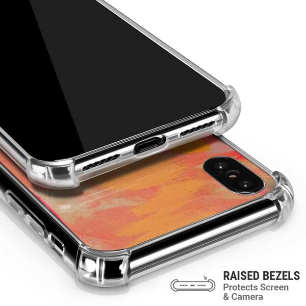 Colored Finger Paint iPhone X/XS Clear Case