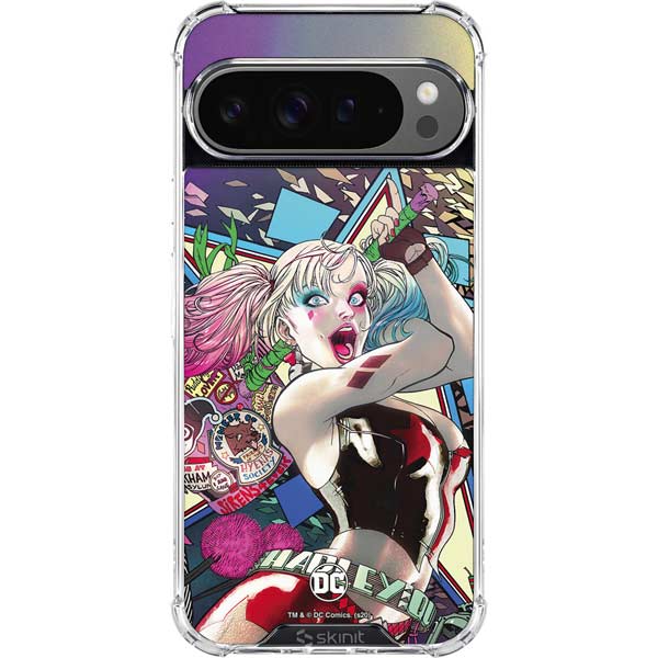DC Comics Harley Quinn Action Pose Google Pixel 10 Pro Clear Case