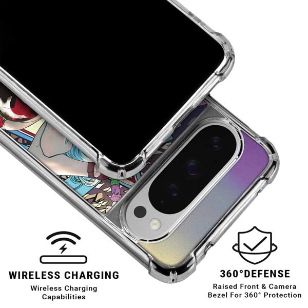 DC Comics Harley Quinn Action Pose Google Pixel 10 Pro Clear Case