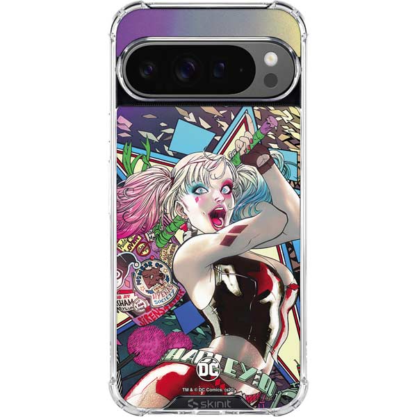 DC Comics Harley Quinn Action Pose Google Pixel 10 Pro XL Clear Case