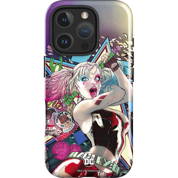 DC Comics Harley Quinn Action Pose iPhone 16 Pro Max Magsafe Impact Case