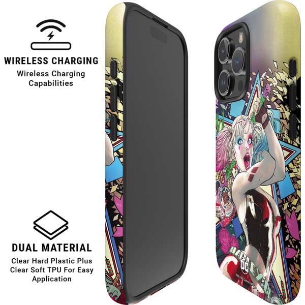 DC Comics Harley Quinn Action Pose iPhone 16 Pro Max Magsafe Impact Case