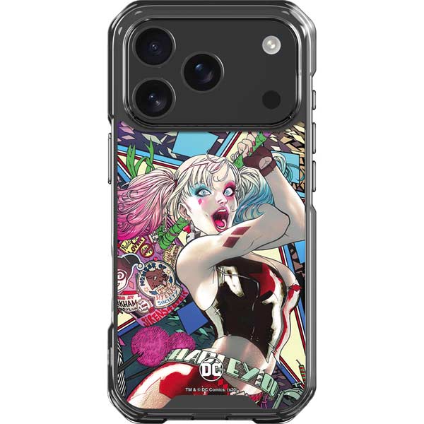 DC Comics Harley Quinn Action Pose iPhone 17 Pro Clear Case