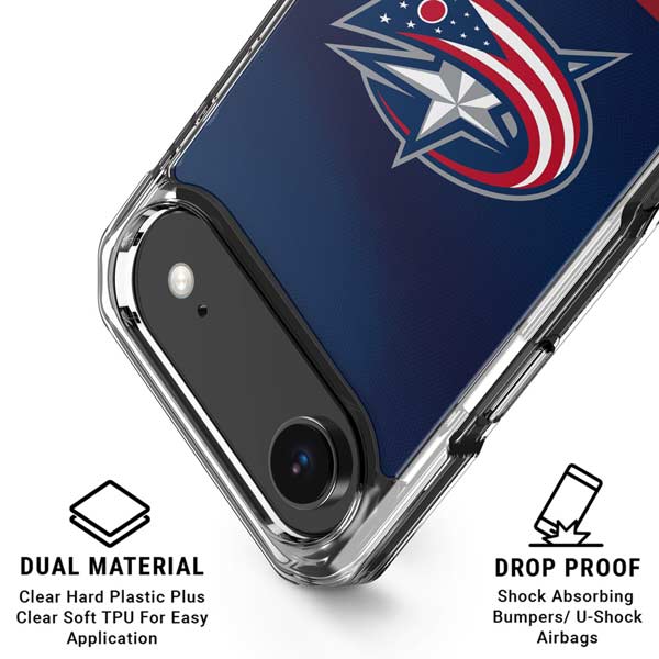 NHL Columbus Blue Jackets Alternate Jersey iPhone 17 Air Clear Case