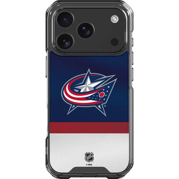 NHL Columbus Blue Jackets Alternate Jersey iPhone 17 Pro Clear Case