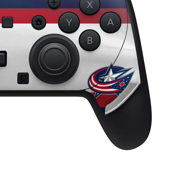 NHL Columbus Blue Jackets Alternate Jersey Nintendo Switch 2 (2025) Pro Controller Skin