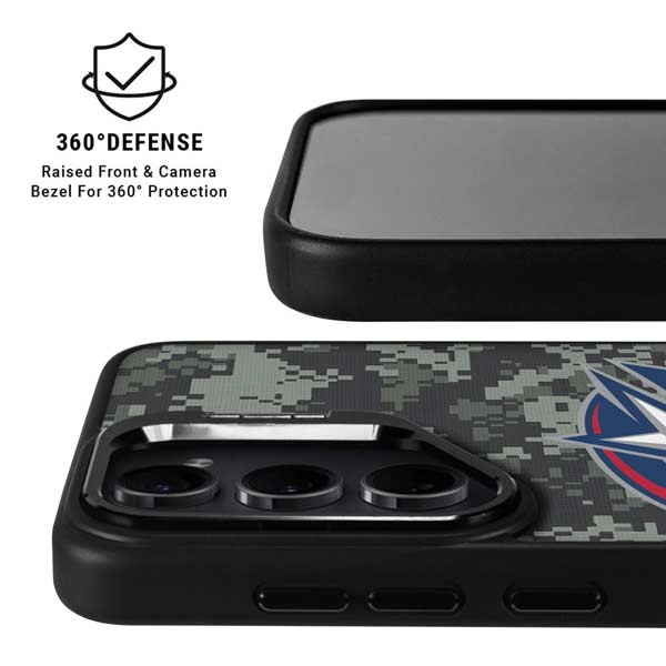 NHL Columbus Blue Jackets Camo Galaxy S26 Ultra Kickstand Case