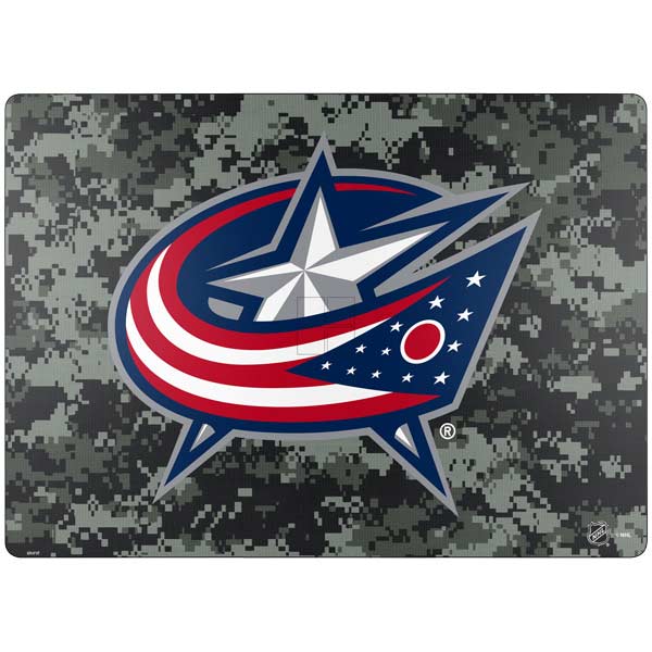 NHL Columbus Blue Jackets Camo Surface Laptop 7 15in Skin