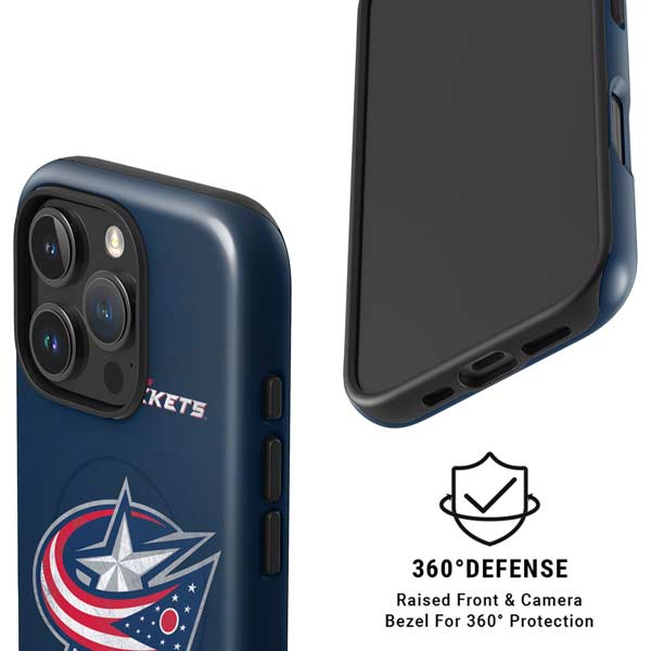 NHL Columbus Blue Jackets Distressed iPhone 16 Pro Max Magsafe Impact Case