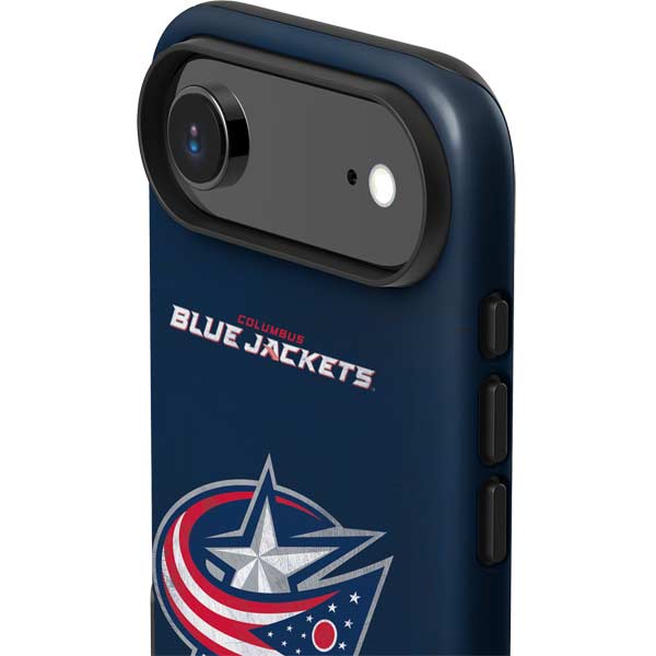 NHL Columbus Blue Jackets Distressed iPhone 17 Air Impact Case
