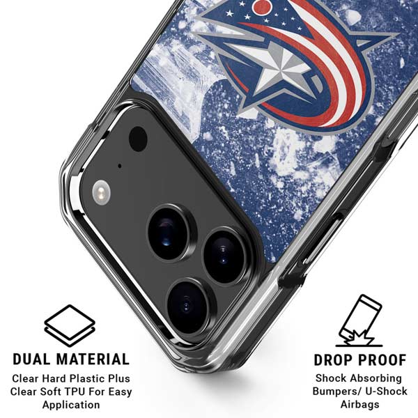 NHL Columbus Blue Jackets Frozen iPhone 17 Pro Max MagSafe Case