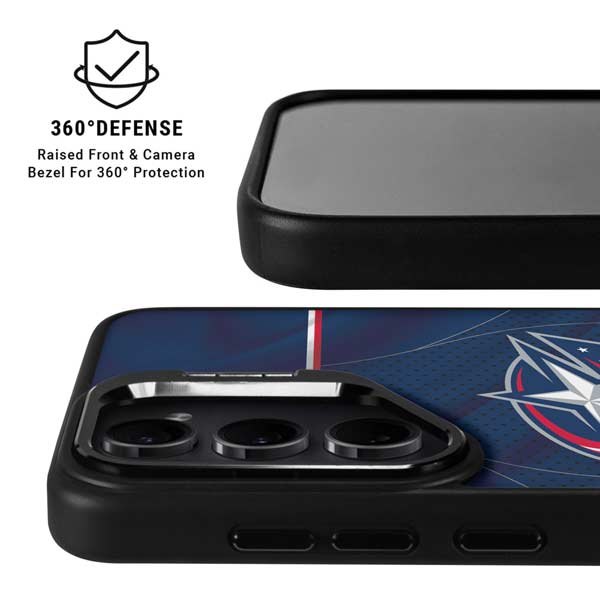 NHL Columbus Blue Jackets Jersey Galaxy S26 Ultra Kickstand Case