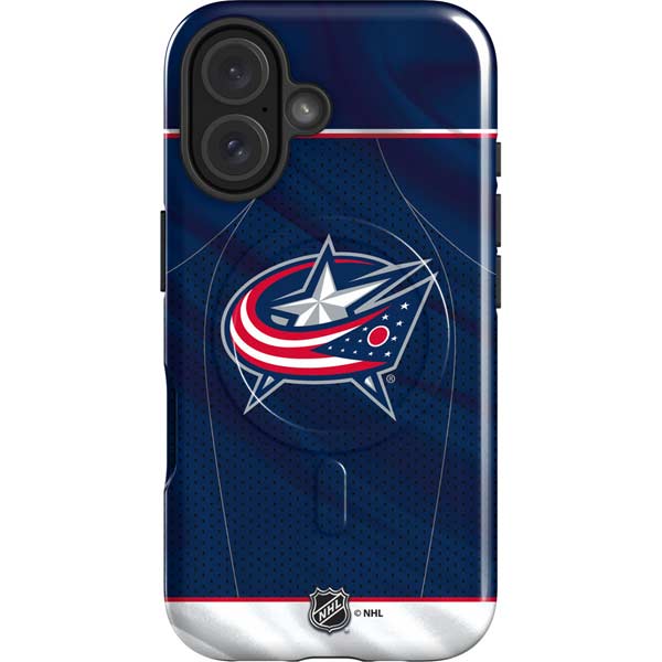 NHL Columbus Blue Jackets Jersey iPhone 16 Magsafe Impact Case