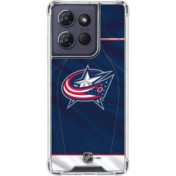NHL Columbus Blue Jackets Jersey Moto G Play 5G (2025) Clear Case