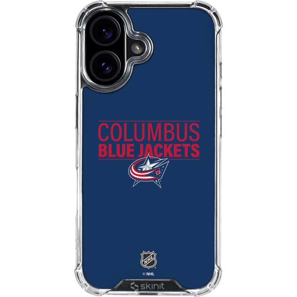 NHL Columbus Blue Jackets Lineup iPhone 17 Clear Case