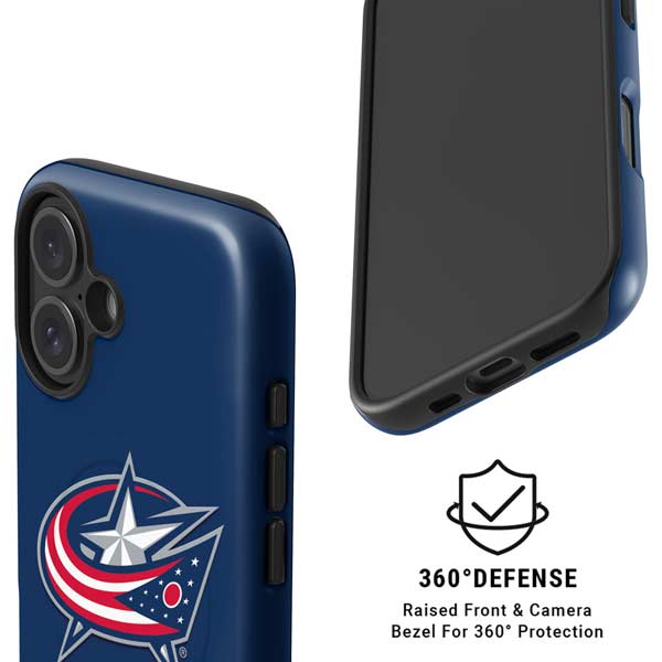 NHL Columbus Blue Jackets Logo iPhone 16 Magsafe Impact Case