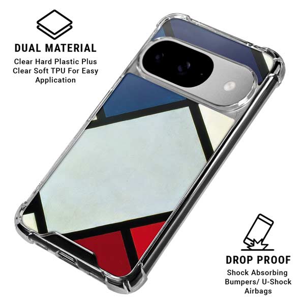 Theo van Doesburg Contra-Composition of Dissonances XVI Google Pixel 10 Clear Case