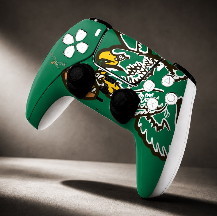 Philadelphia Eagles-themed custom skin Playstation controller