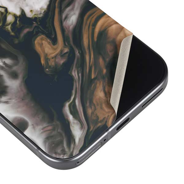 Copper and Black Marble Ink Google Pixel 10 Pro XL Skin