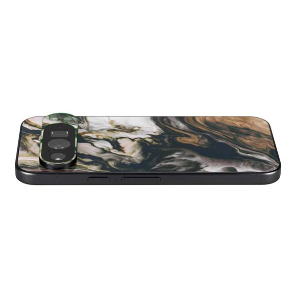 Copper and Black Marble Ink Google Pixel 10 Pro XL Skin