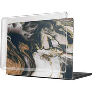 Copper and Black Marble Ink MacBook Pro 14in (2021-24) Case plus Skin