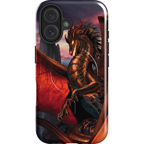 Coppervein Dragon by Ruth Thompson iPhone 16 Plus Magsafe Impact Case