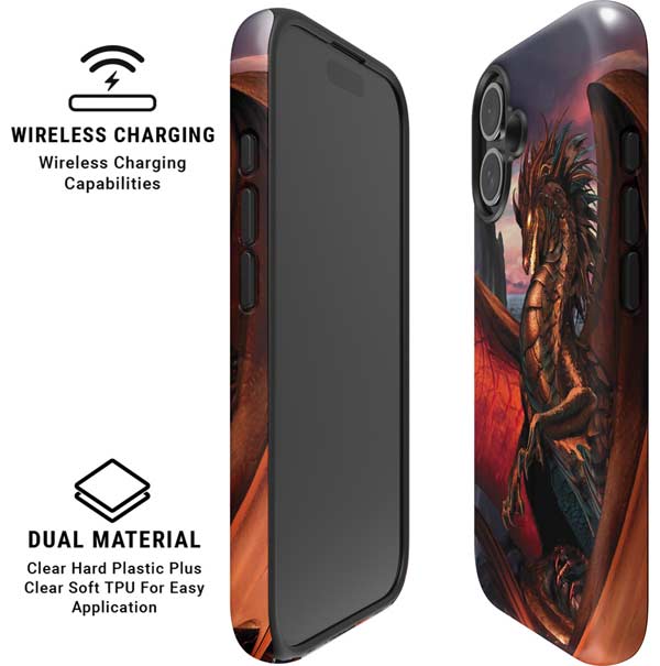 Coppervein Dragon by Ruth Thompson iPhone 16 Plus Magsafe Impact Case