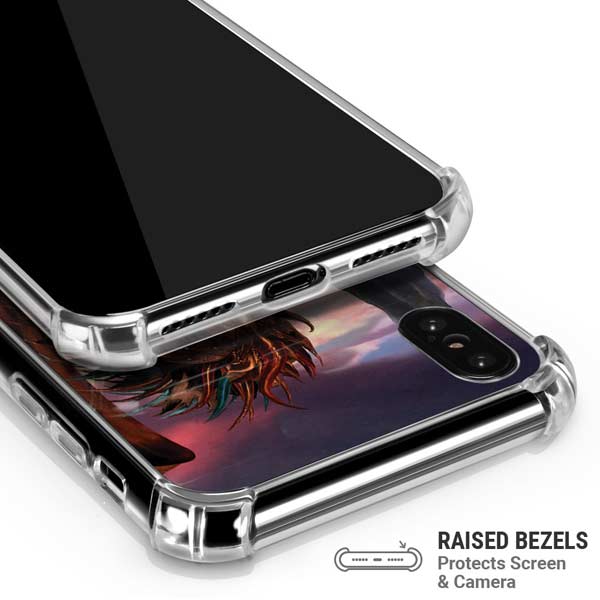 Coppervein Dragon by Ruth Thompson iPhone X/XS Clear Case