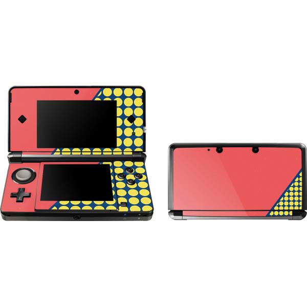 Coral Diagonal Split Nintendo Skins