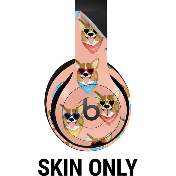 Bouffants and Broken Hearts Corgi Love Beats Studio Pro Wireless Headphones Skin