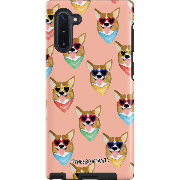Bouffants and Broken Hearts Corgi Love Galaxy Cases