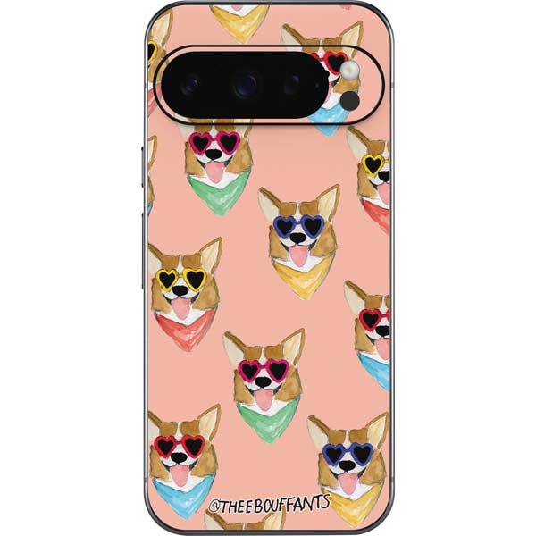 Bouffants and Broken Hearts Corgi Love Google Pixel 10 Pro XL Skin