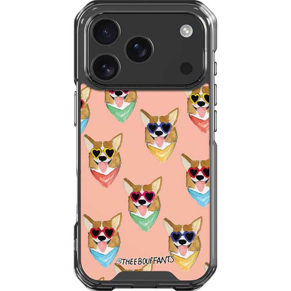 Bouffants and Broken Hearts Corgi Love iPhone 17 Pro Clear Case