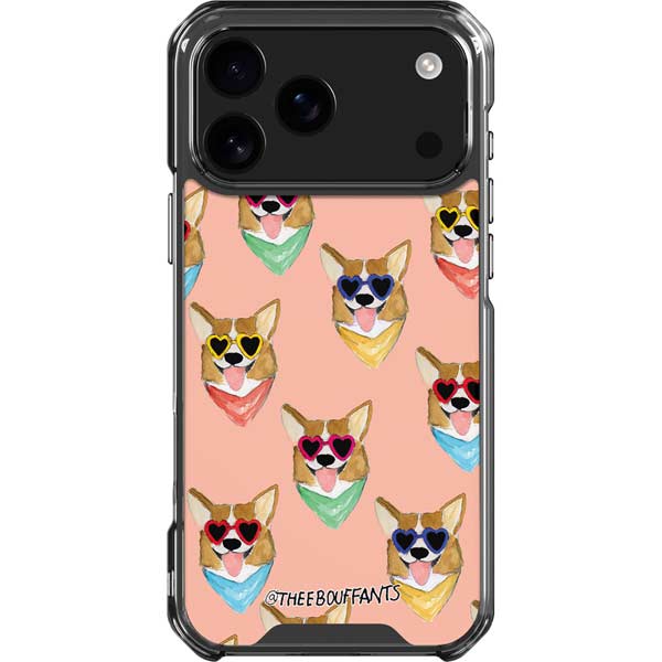 Bouffants and Broken Hearts Corgi Love iPhone 17 Pro Max Clear Case