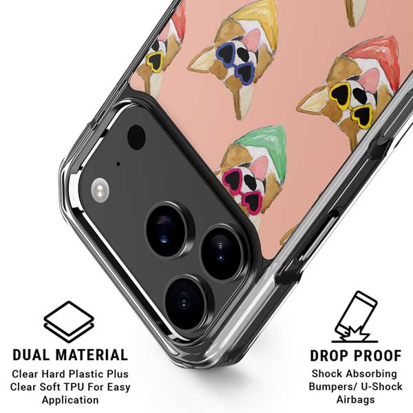 Bouffants and Broken Hearts Corgi Love iPhone 17 Pro Max MagSafe Case