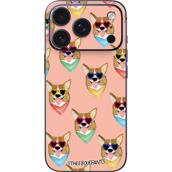 Bouffants and Broken Hearts Corgi Love iPhone 17 Pro Max Skin