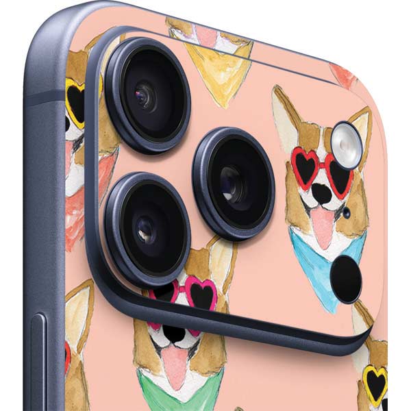 Bouffants and Broken Hearts Corgi Love iPhone 17 Pro Max Skin