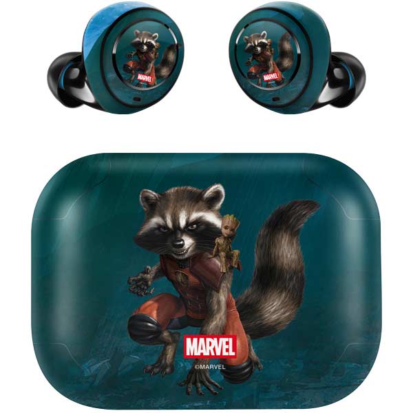 Marvel Rocket and Baby Groot Cosmic Bond Amazon Echo Buds Skin