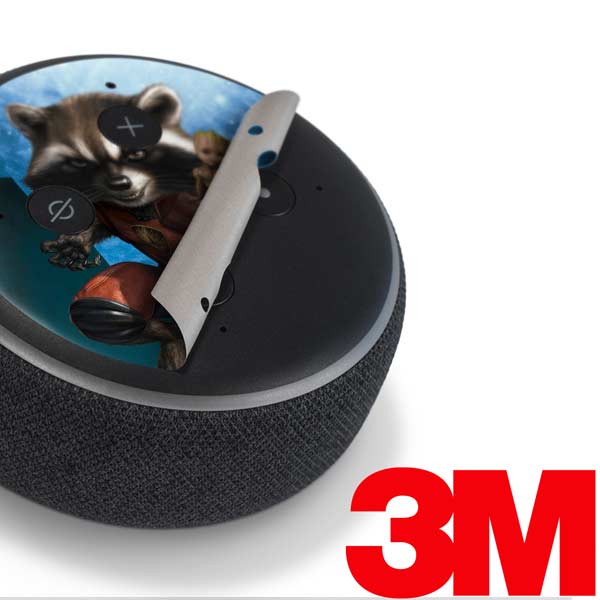 Marvel Rocket and Baby Groot Cosmic Bond Amazon Echo Dot Skin